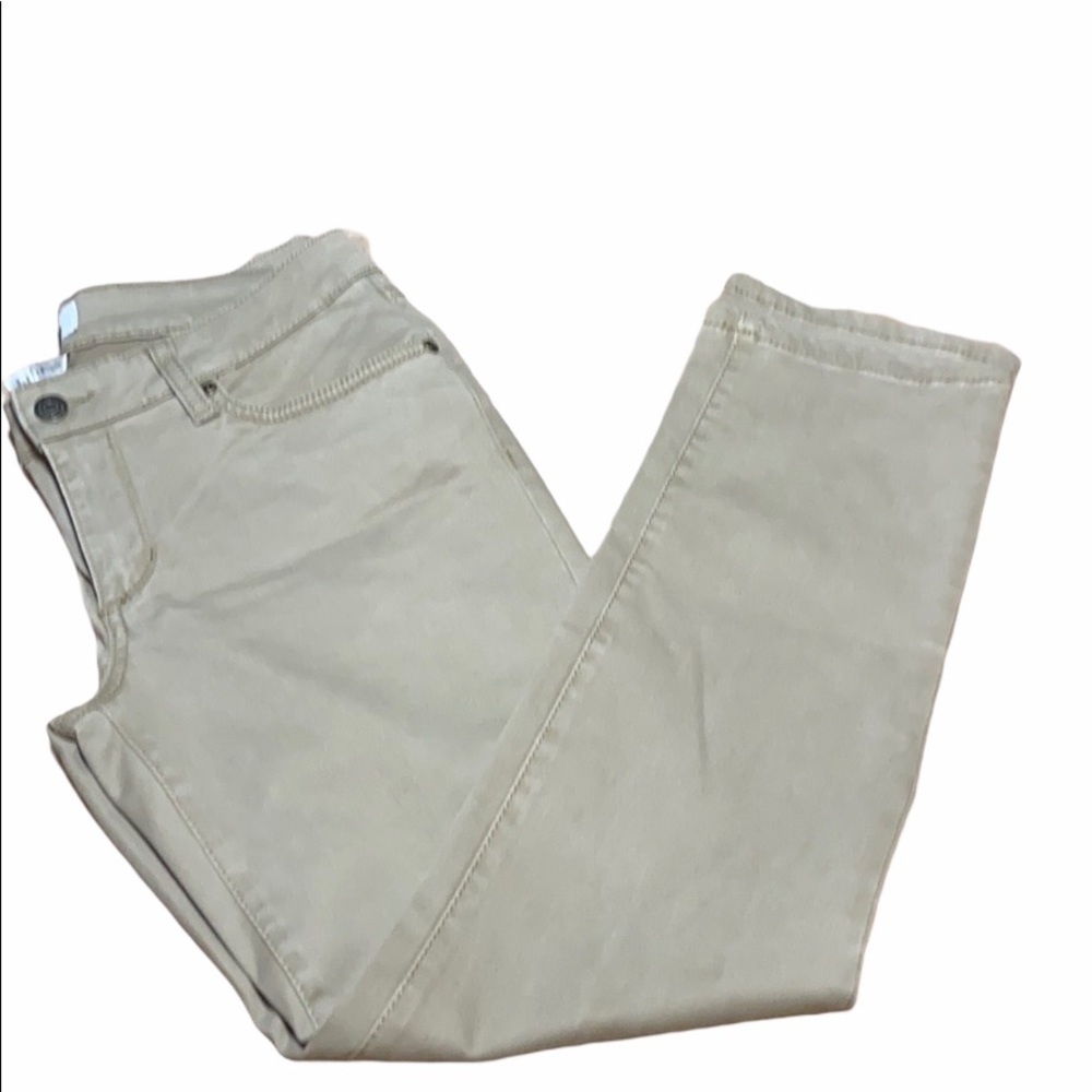 Sonoma slim straight petite tan pants